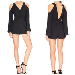 Keepsake In Motion Cold Shoulder romper playsuit